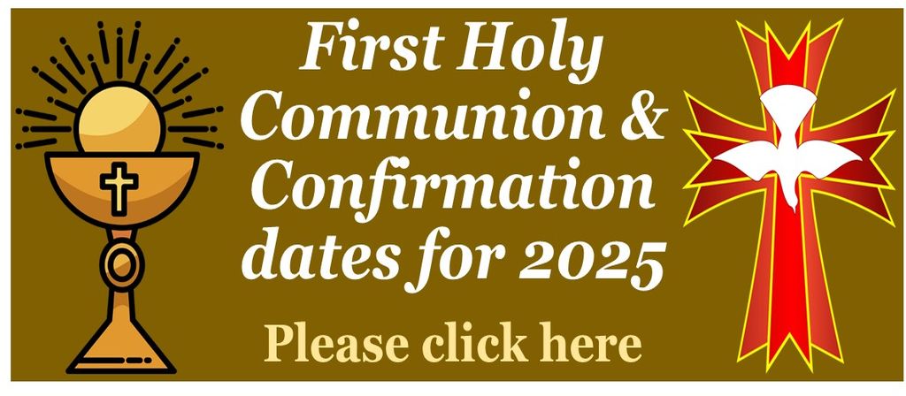 Information for the Sacraments in 2025