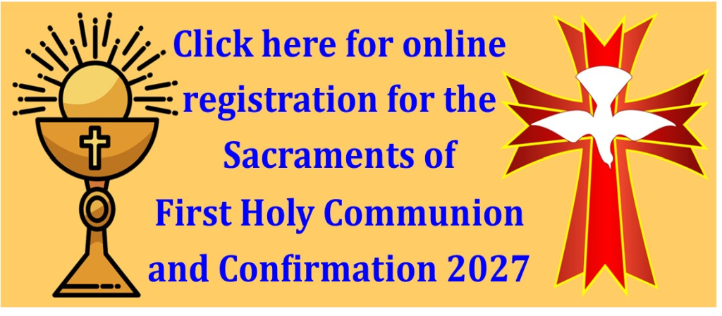 Sacrament Registration for 2027